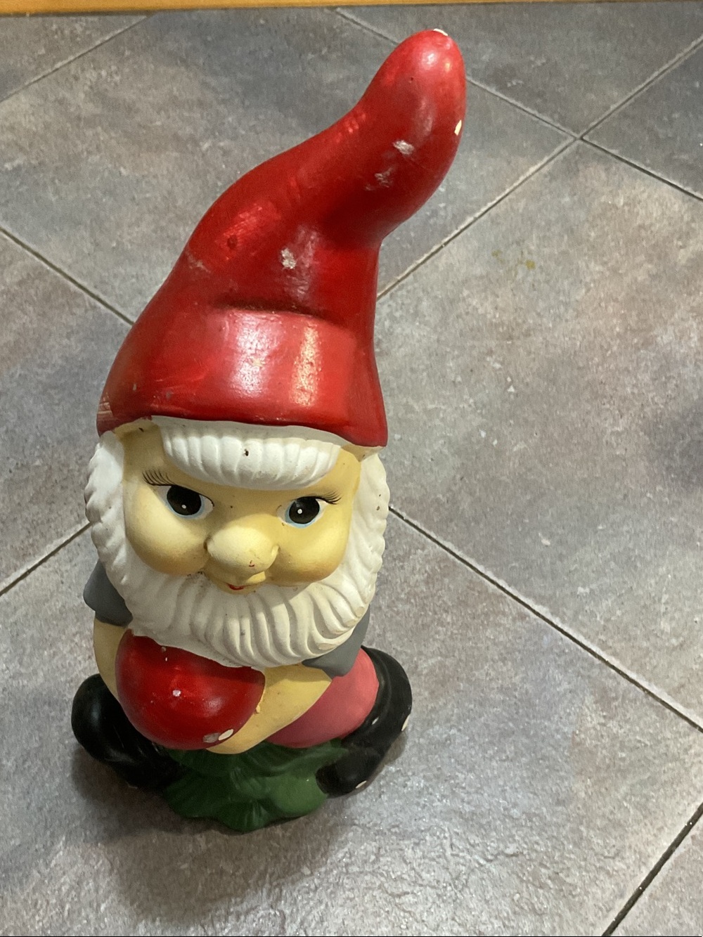 Classic Red-Hat Garden Gnome Holiday Figurine